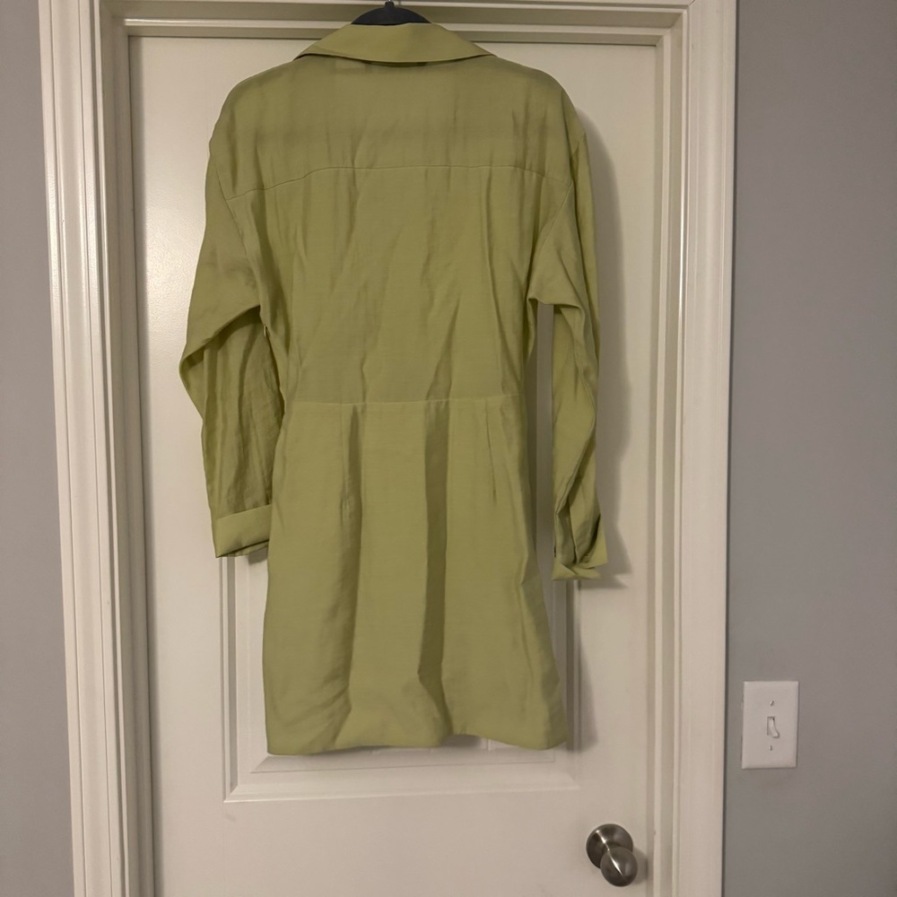 Zara Light Green Mini Dress - Picture 2 of 4